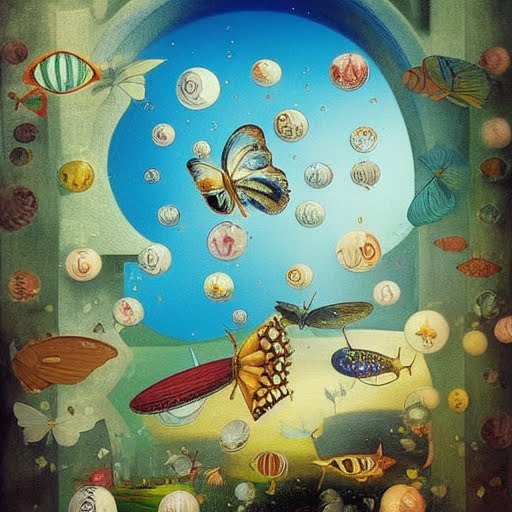 Salvador Dalí interpretation of Alice's underwater dream