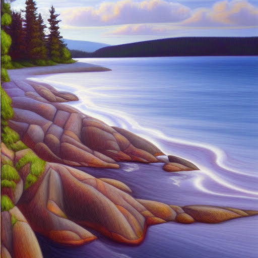 Canadian art interpretation of serenity