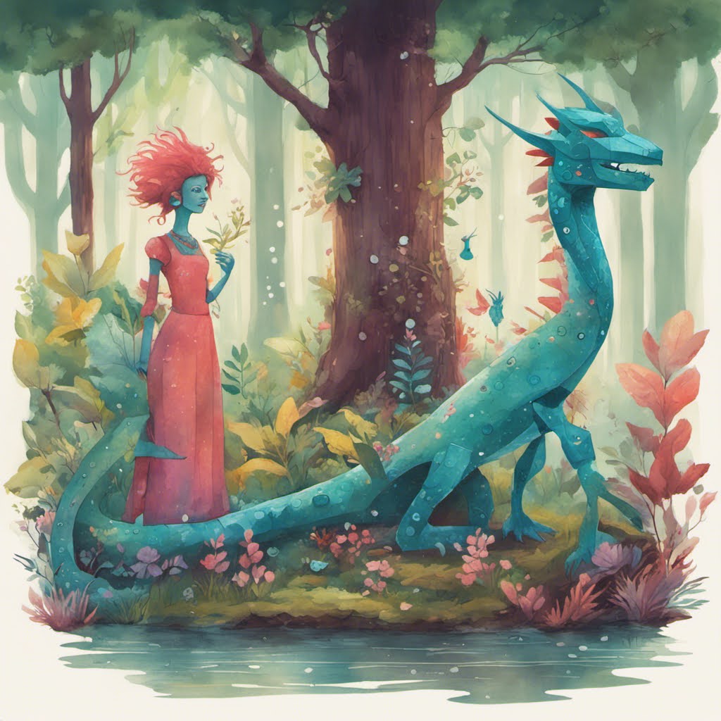 Whimsical fairy tale illustration