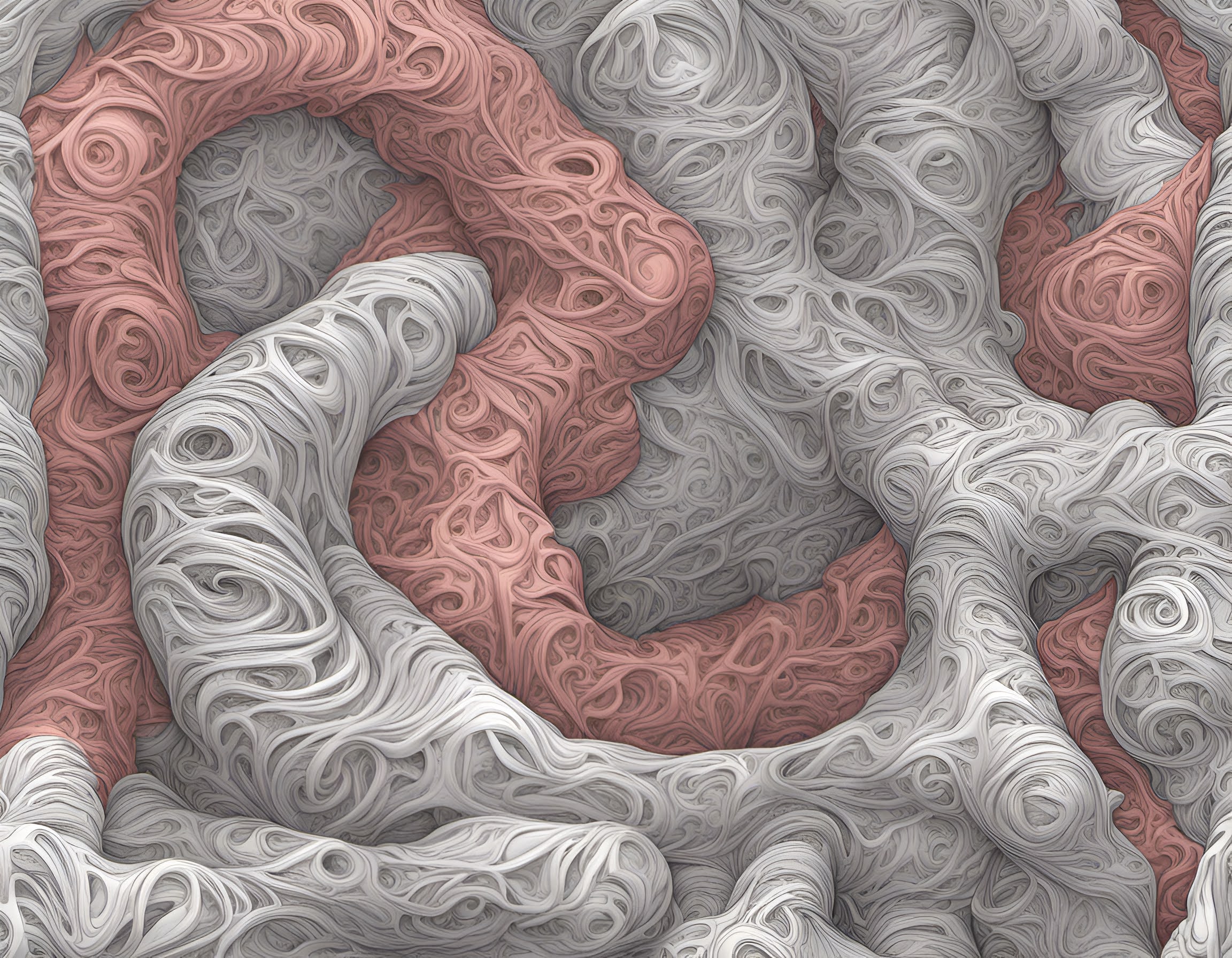 Complex 3D fractal object with intricate geometric patterns