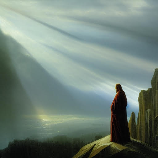 Dream inspired by Caspar David Friedrich