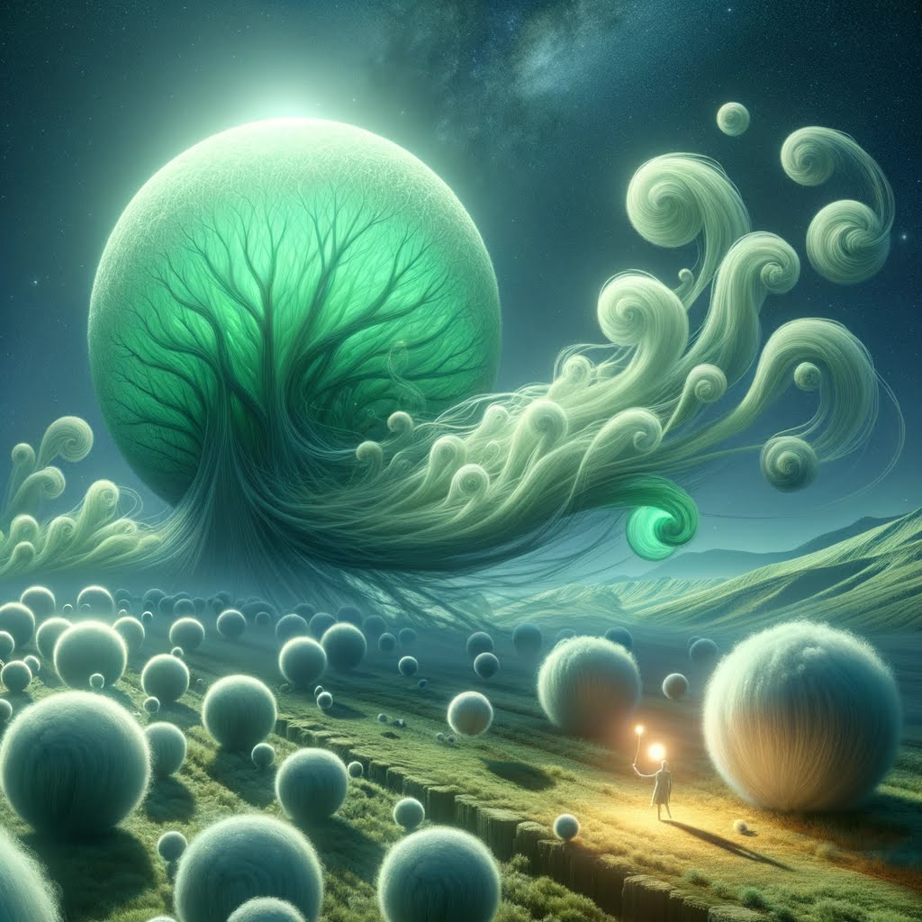 Colorless green ideas as ethereal glowing orbs