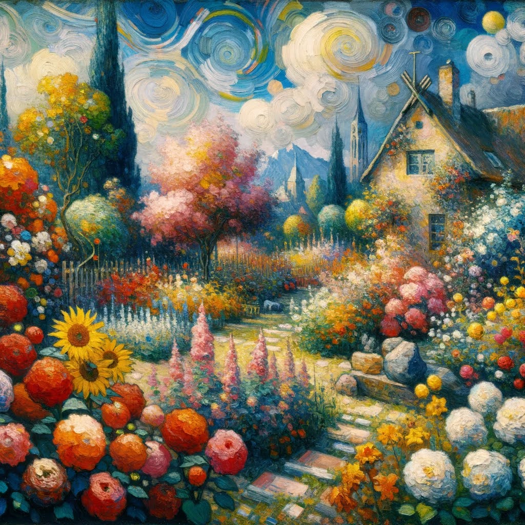 Impressionist-postmodern garden of implausibility