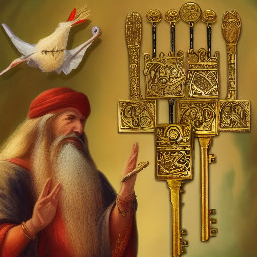Dream of King Solomon and his mystical keys