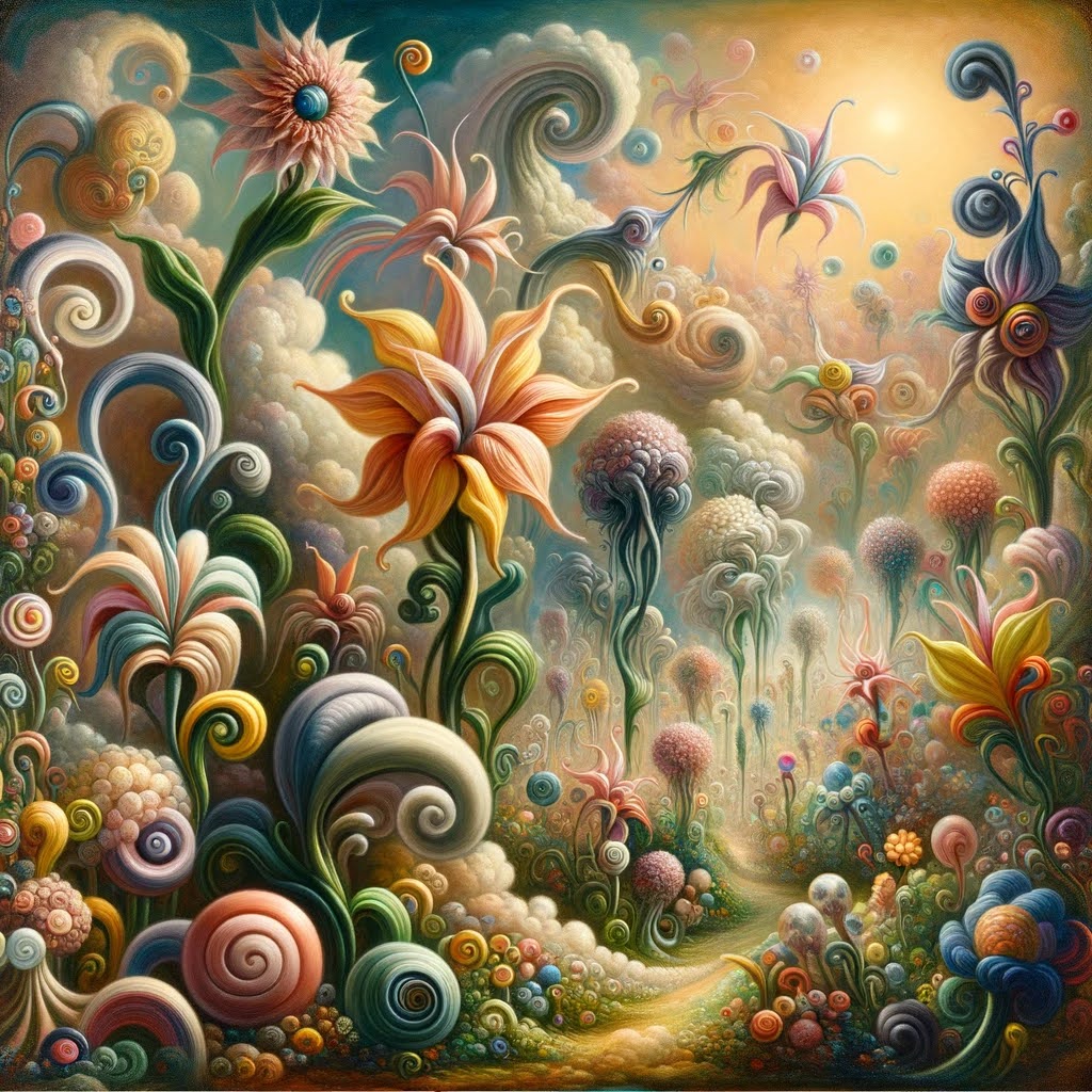 Garden of unfathomable notions with implausible flowers