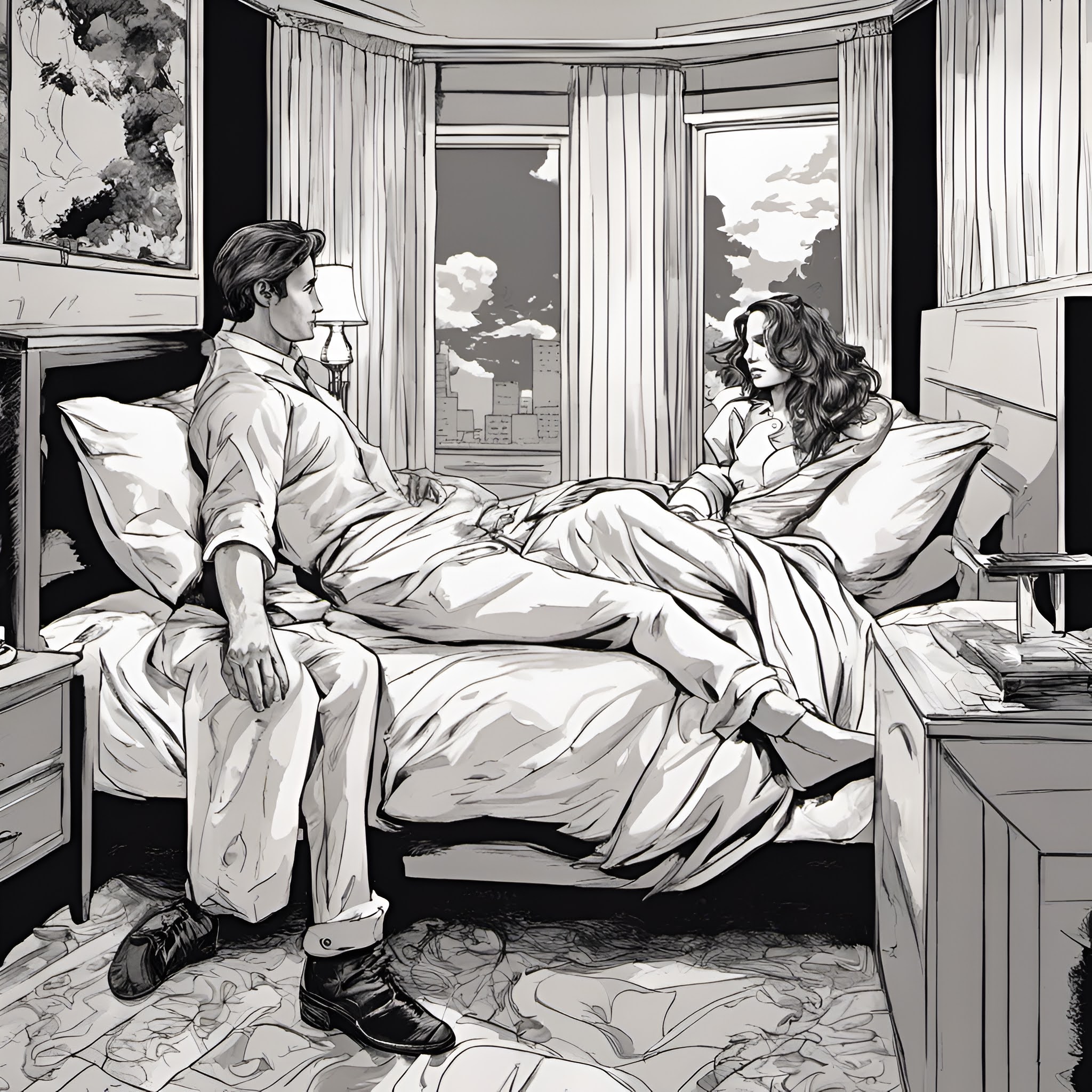 Visual illusion-inspired composition with hyperreal detail